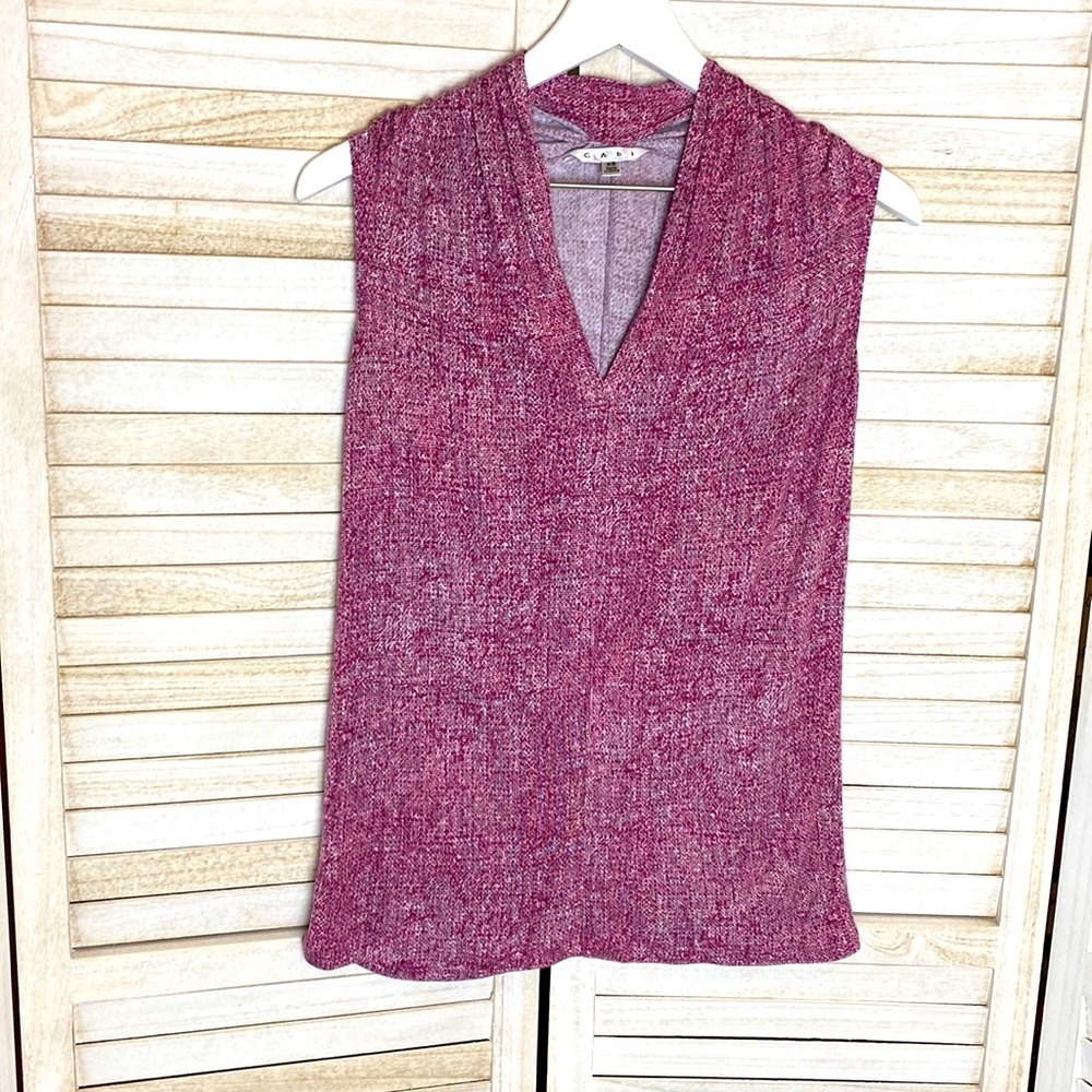 CAbi Raspberry Knit Tank Top # 123 XS